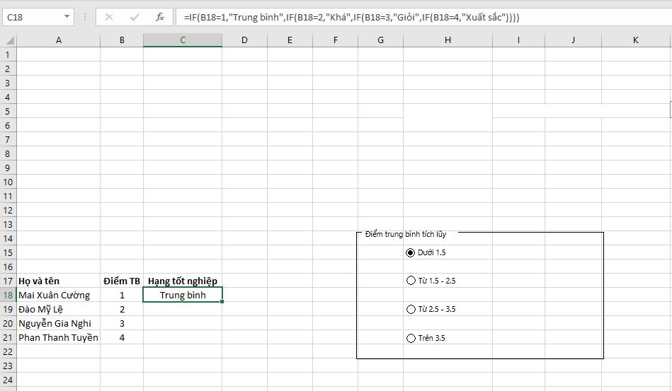 Hướng dẫn cách tạo và sử dụng Form Controls trong Excel