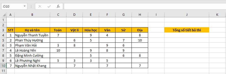 to-mau-o-trong-excel