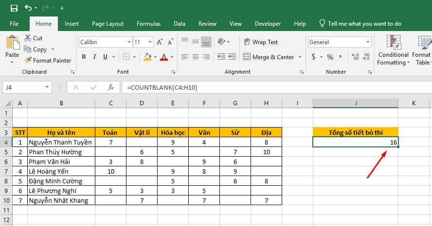 to-mau-o-trong-excel