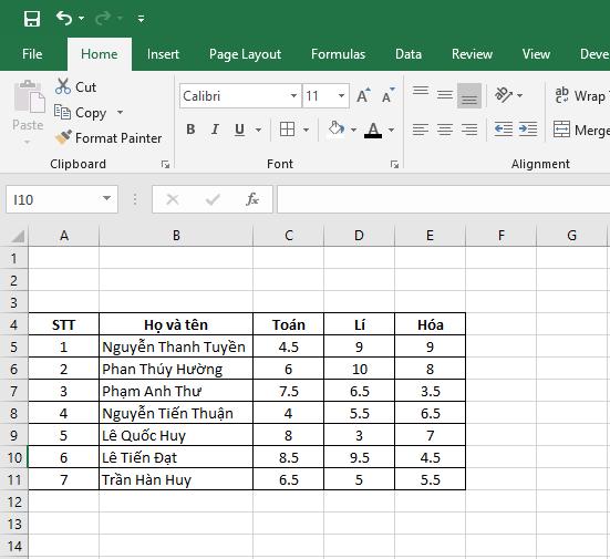 Cách tô màu giá trị lớn nhất trong Excel 1