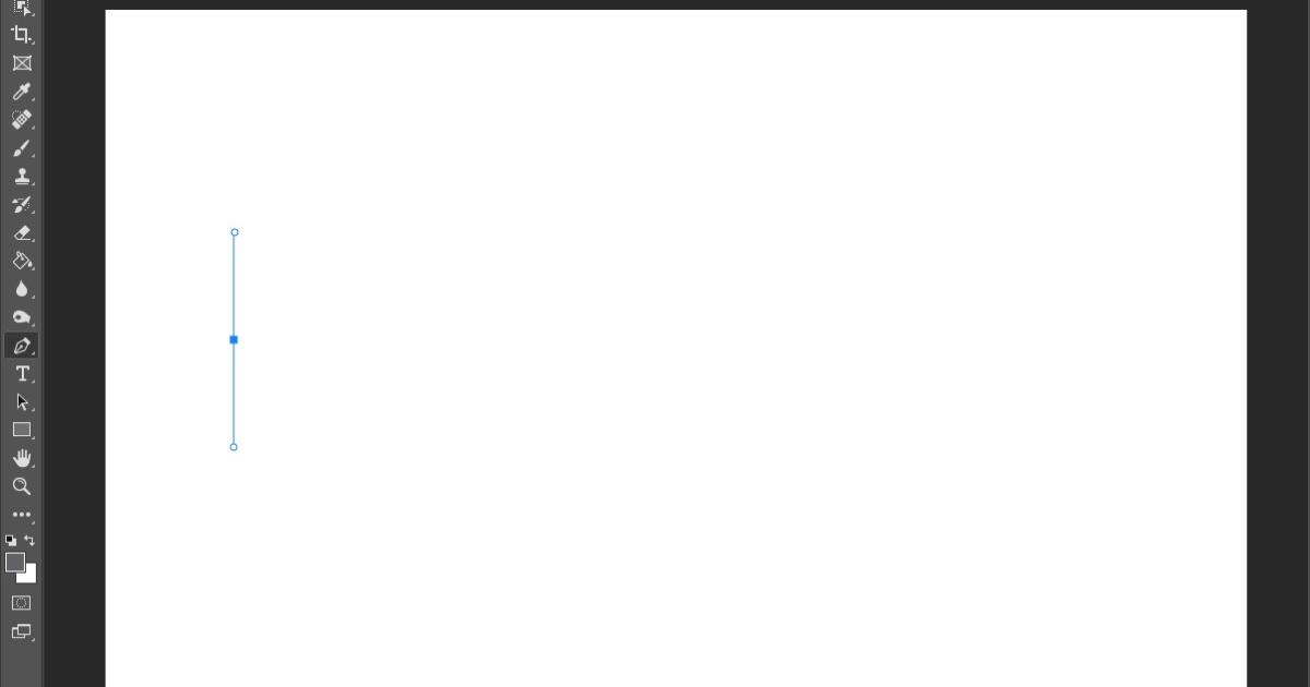 Tạo tiếp tuyến trước khi vẽ đường cong bằng Pen Tool