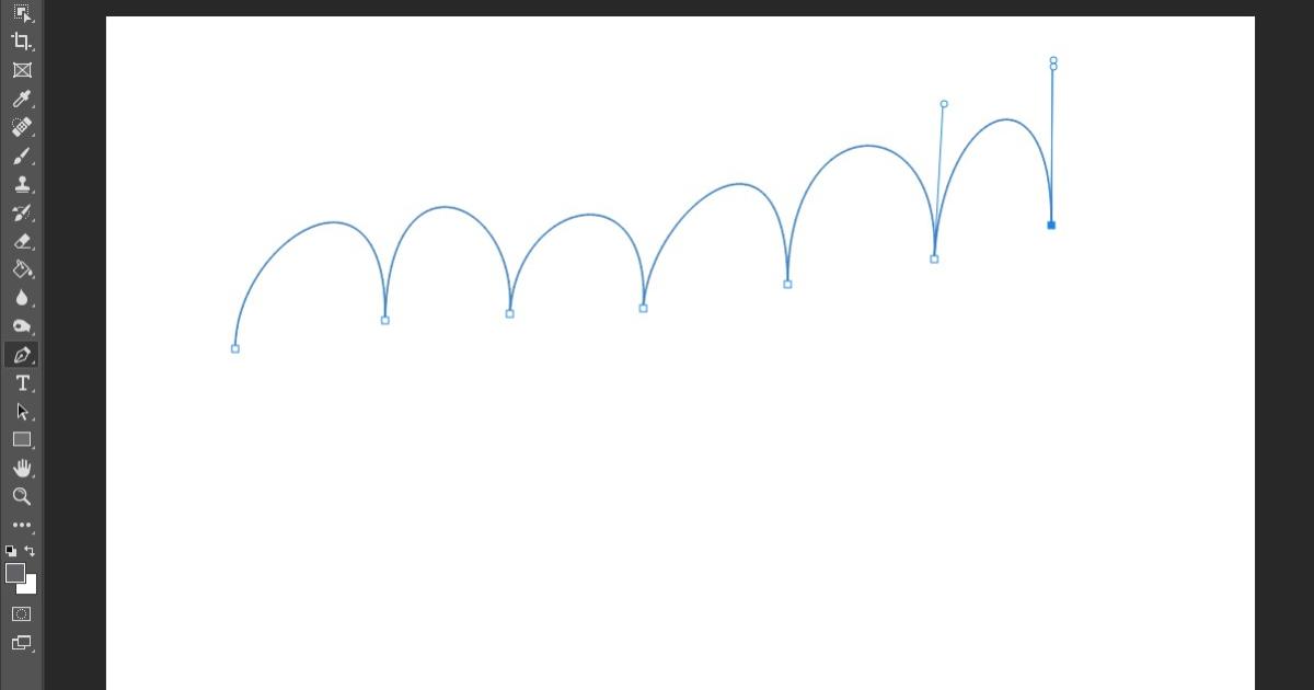 Tạo nhiều đường cong cùng hướng bằng Pen Tool