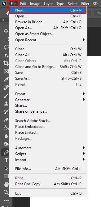 Tạo background để sử dụng pen tool