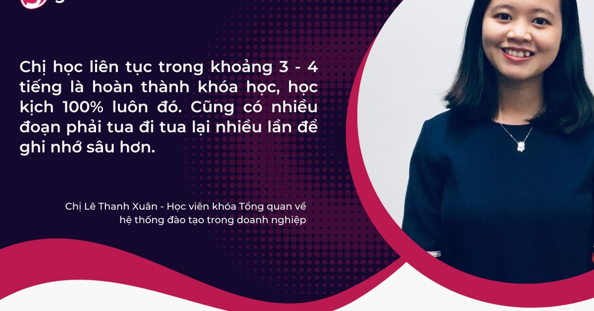 Gặp gỡ chị Thanh Xuân - học viên