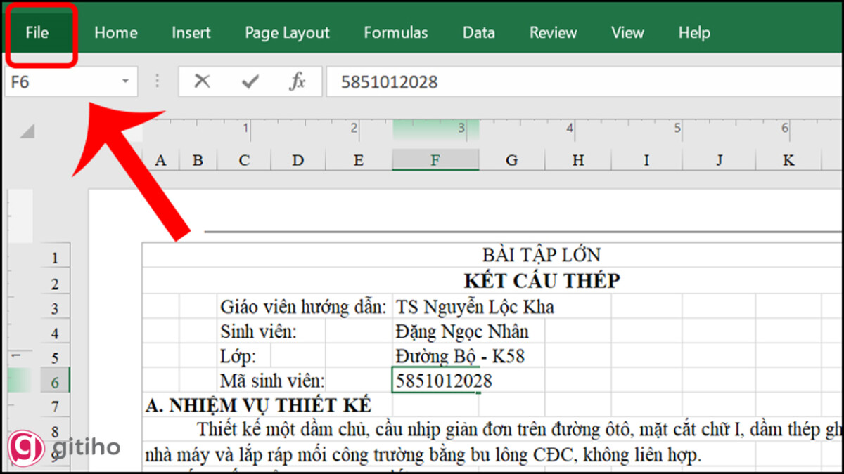 Cách chuyển file Excel sang PDF (1)