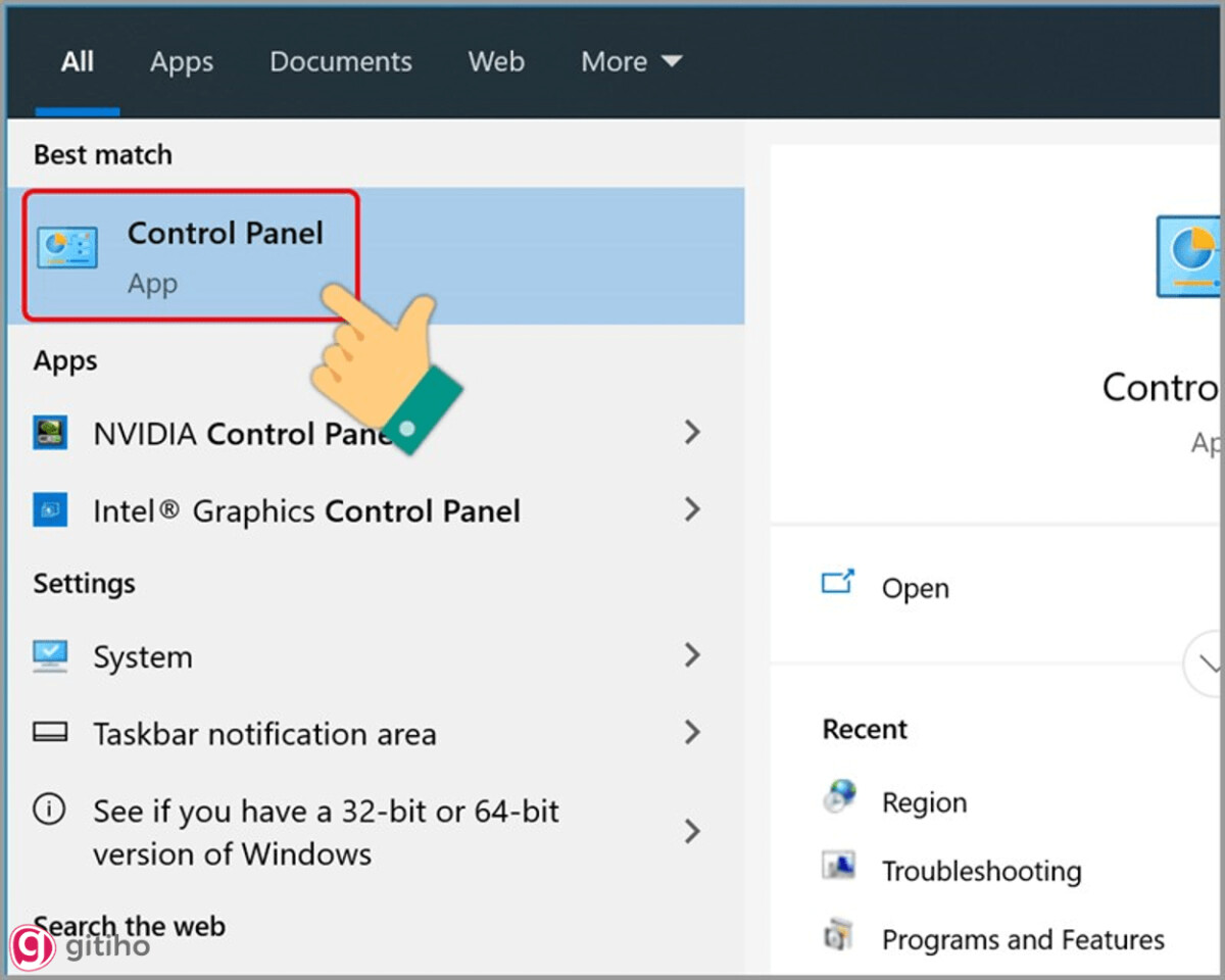 Hướng dẫn chuyển đổi dấu chấm, phẩy đối với Windows 10 - Mở Control Panel