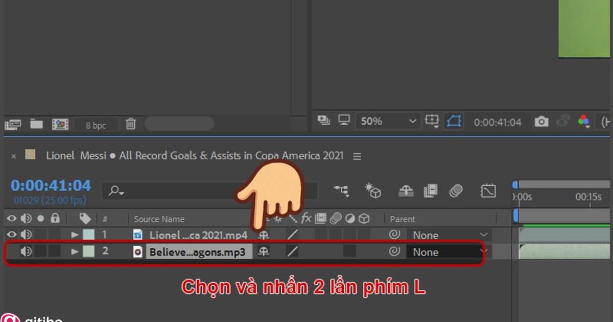 Hướng dẫn cách chèn File nhạc vào video trong After Effect (7)