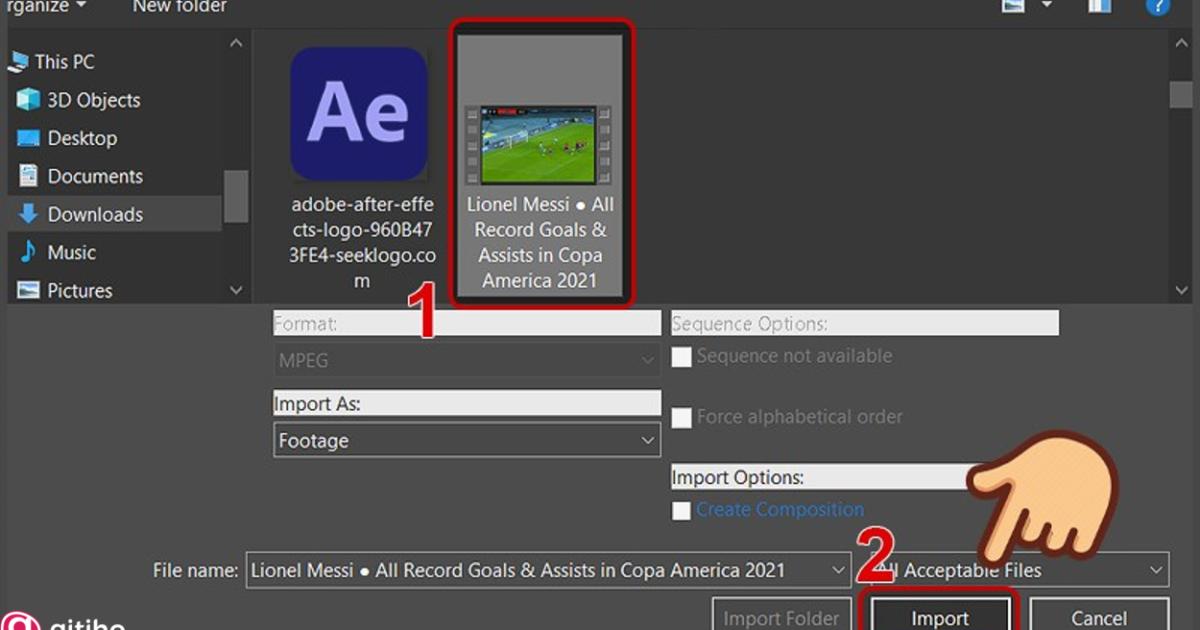 Cách điều chỉnh tốc độ video bằng Time Stretch - Tua nhanh video After Effect (2)