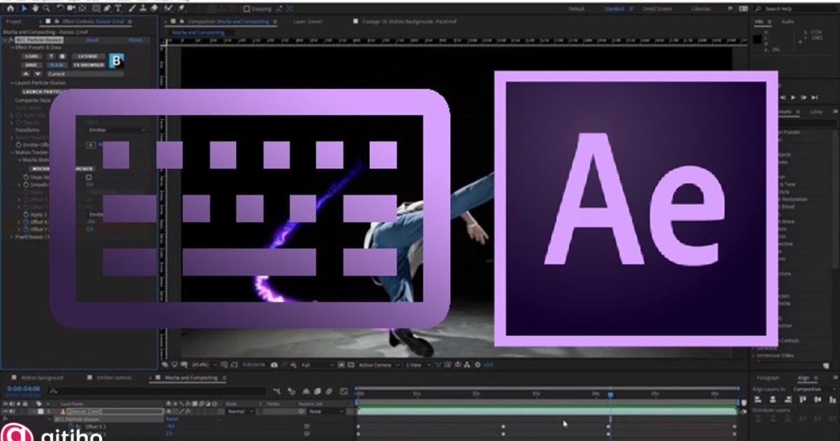 Một số phím tắt cơ bản trong After Effect