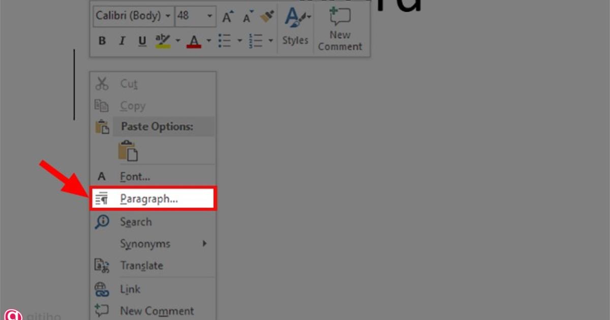 Ngắt trang bằng hộp thoại Paragraph (1)