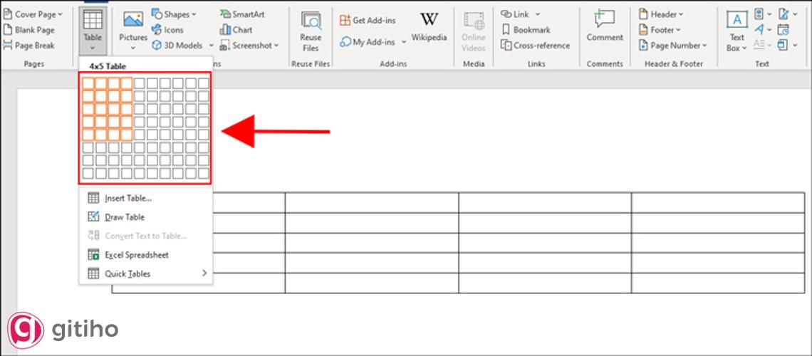 Tạo bảng tùy theo điều chỉnh của bạn (2)