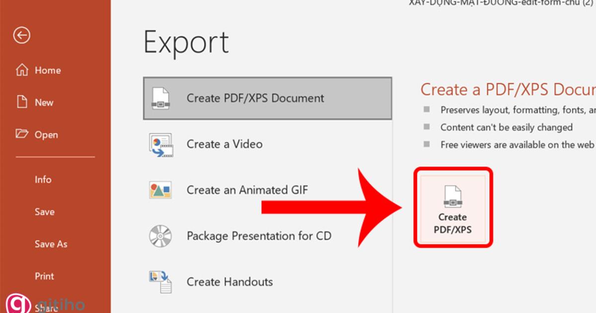 Cách chuyển file PowerPoint sang PDF (3)