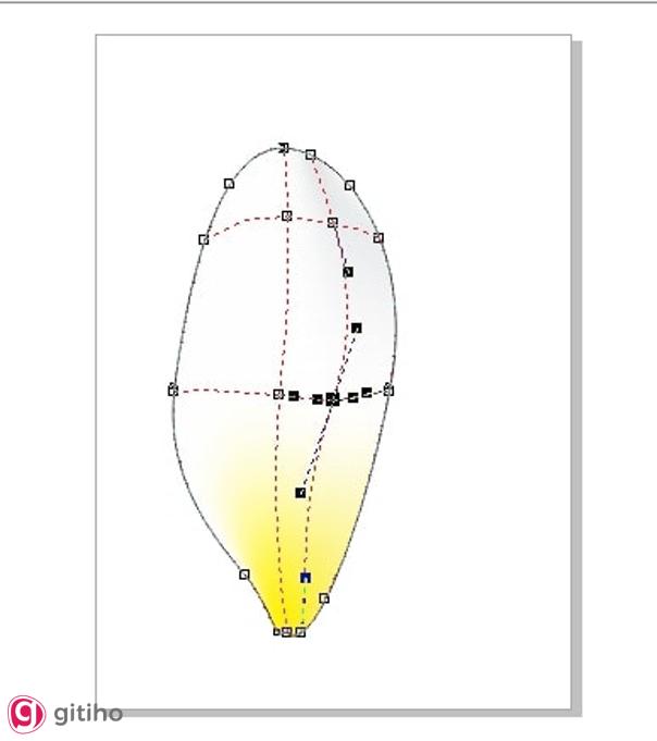 Sử dụng công cụ Mesh Fill (M) để tô màu trong Corel x7 (2)