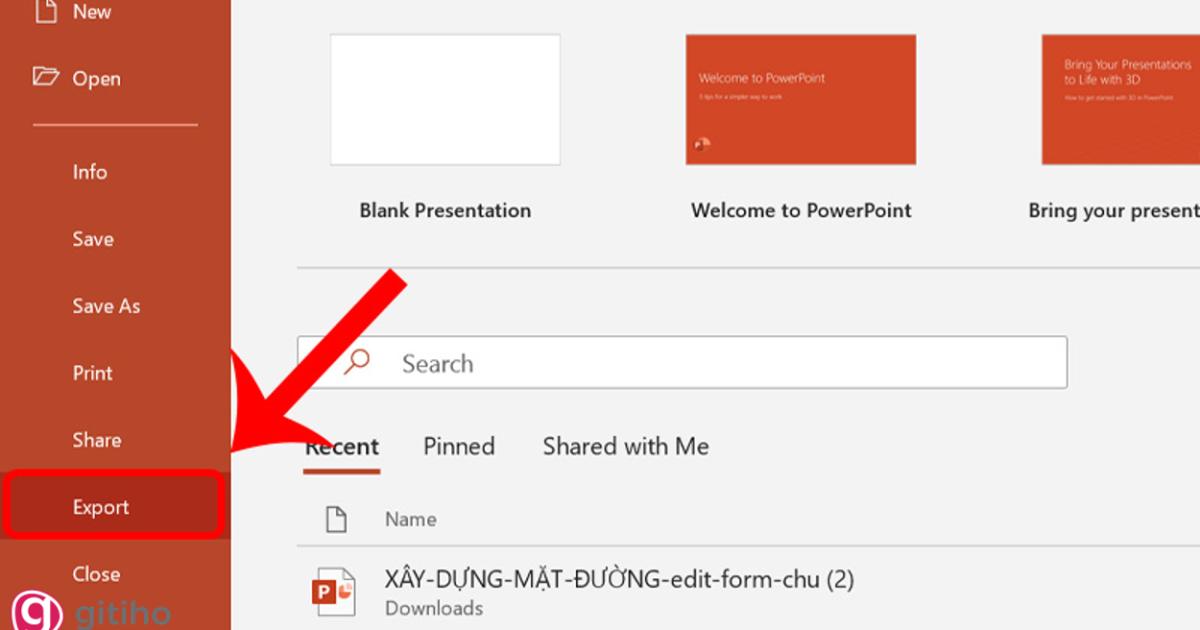 Cách chuyển file PowerPoint sang PDF (2)