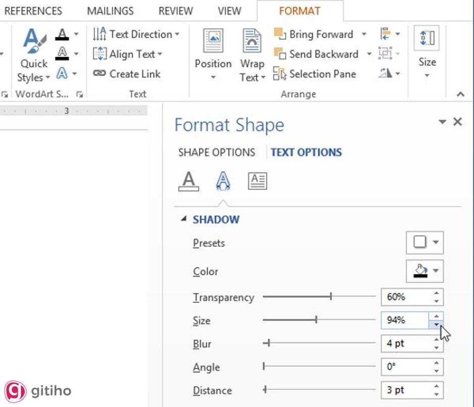 Thêm hiệu ứng cho Text box (3)