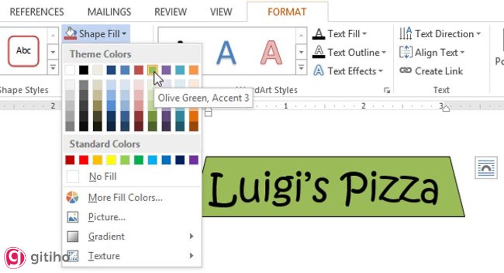 Thay đổi màu sắc Text box