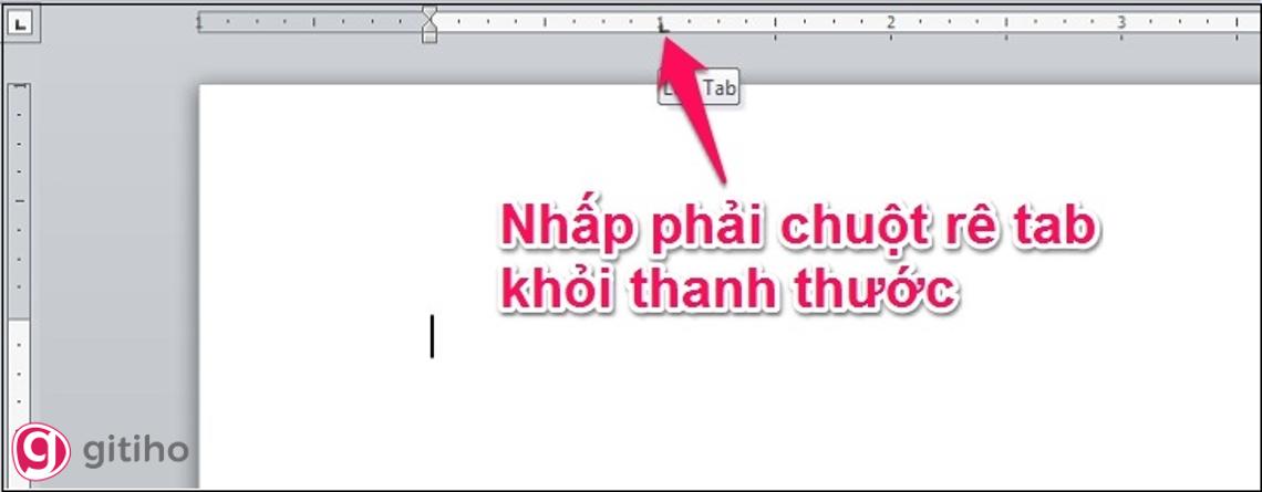 Xóa tab trong Word
