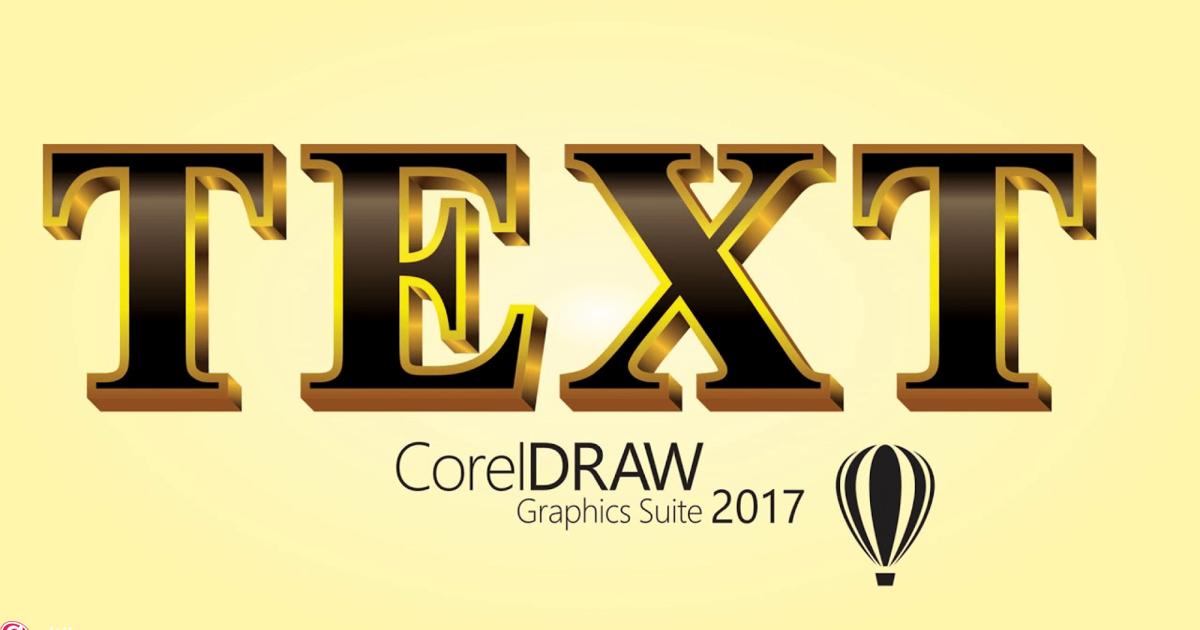 Hướng dẫn tạo hiệu ứng đổ bóng chữ trong Corel