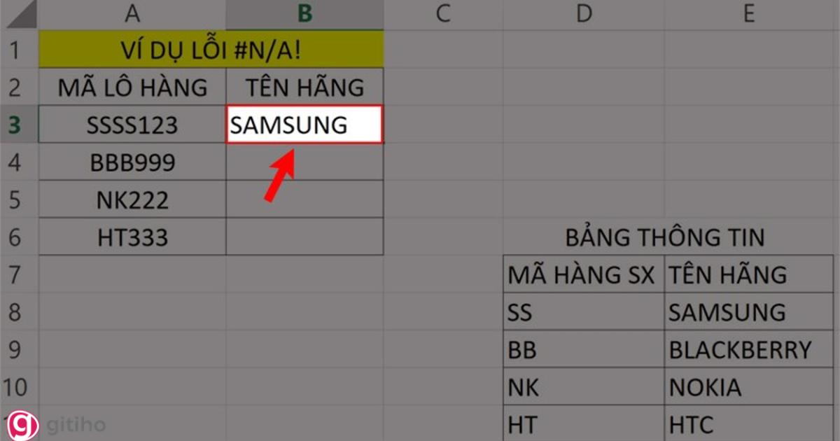 Hàm Vlookup kết hợp với hàm LEFT/ RIGHT (3)