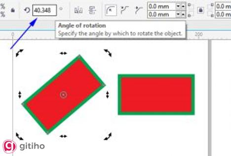 Cách sử dụng công cụ Pick Tool để xoay và kéo nghiêng (2)