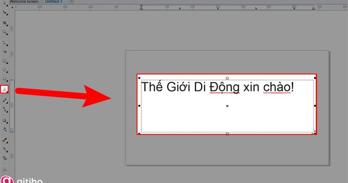 Các kiểu nhập văn bản trong Corel (1)