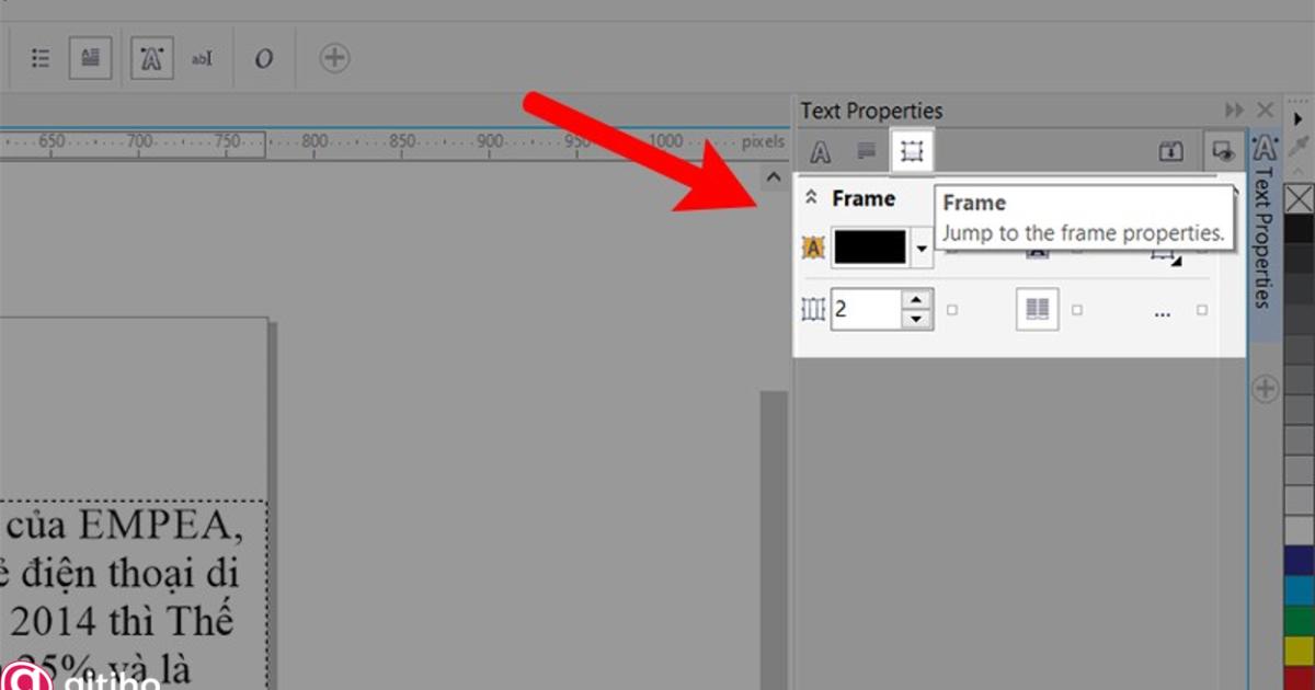 Định dạng văn bản trong CorelDRAW