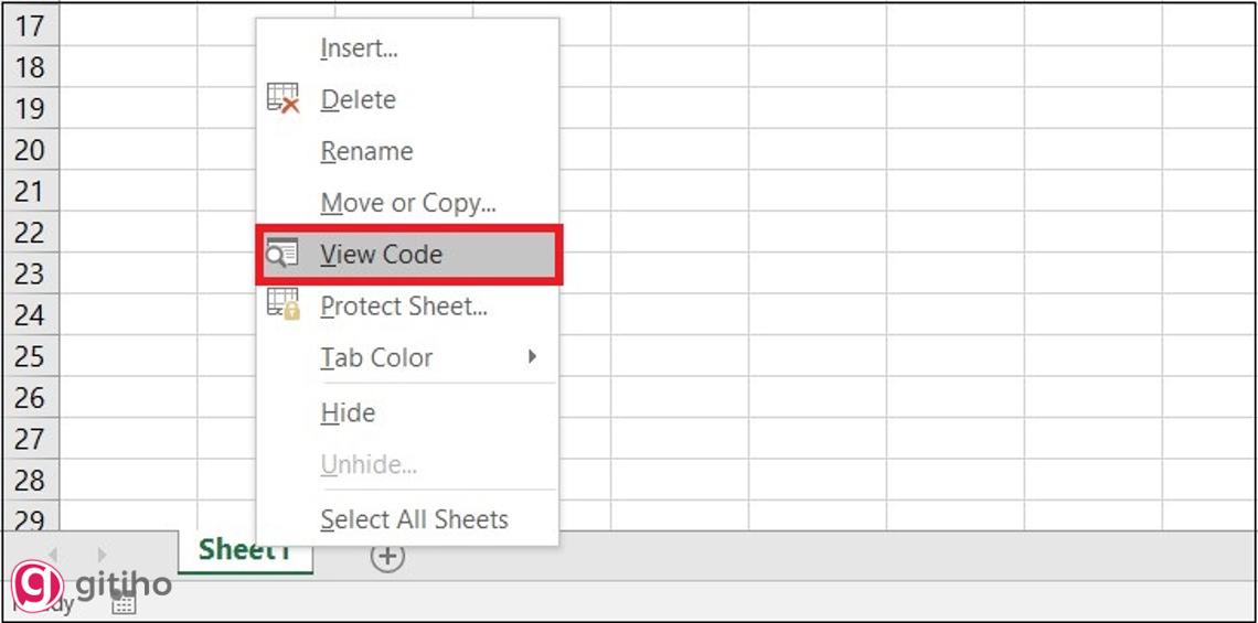 Sử dụng Worksheet