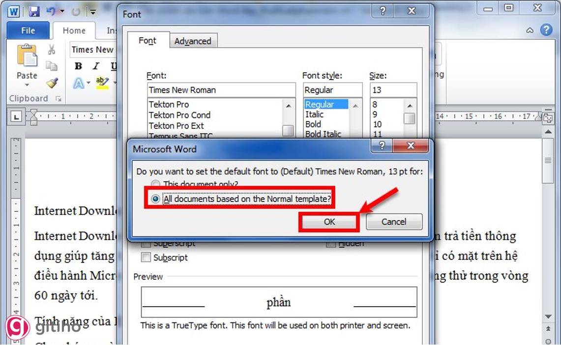 Chỉnh sửa Font chữ trong văn bản (4)