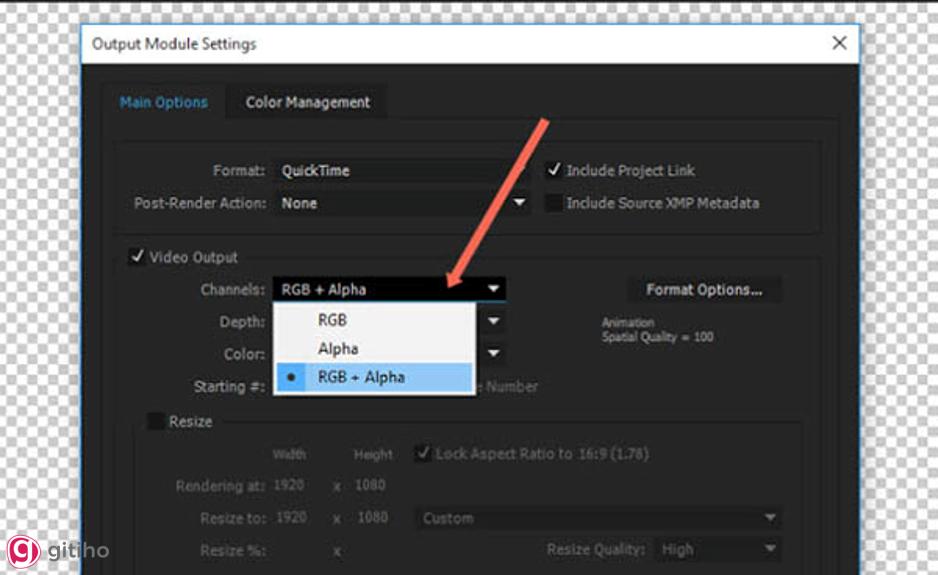 Cách render After Effect dạng Video (4)