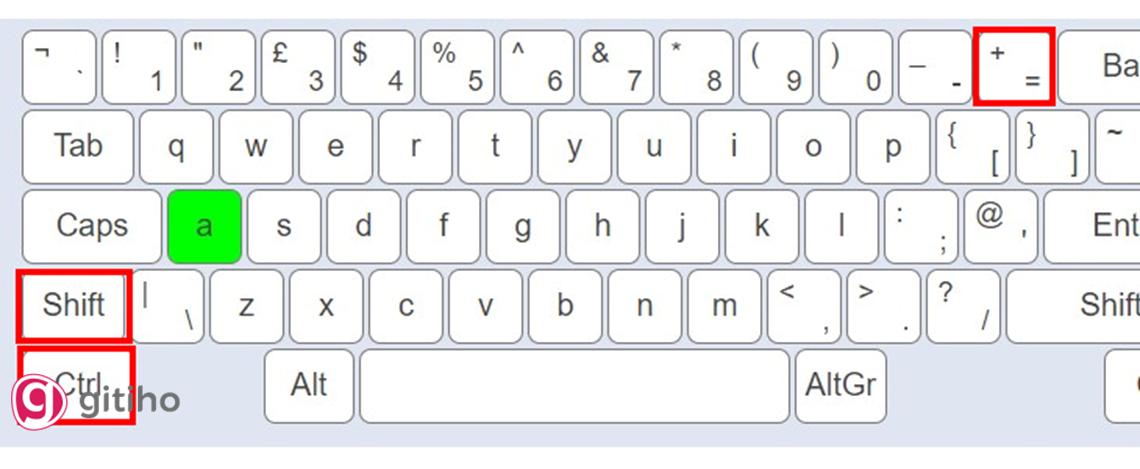 Sử dụng phím tắt số để chèn dòng mới trong excel