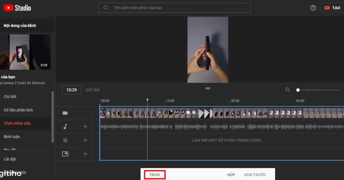 Cắt video trên YouTube từ kênh của bạn (7)