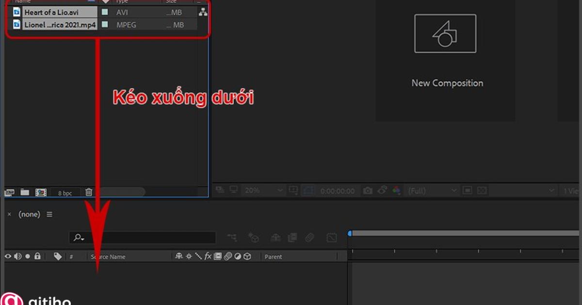 Cách ghép hoặc nối video trong After Effect (5)