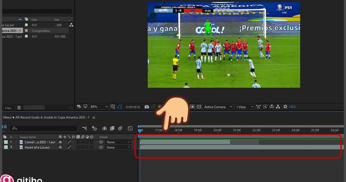 Cách ghép hoặc nối video trong After Effect (6)