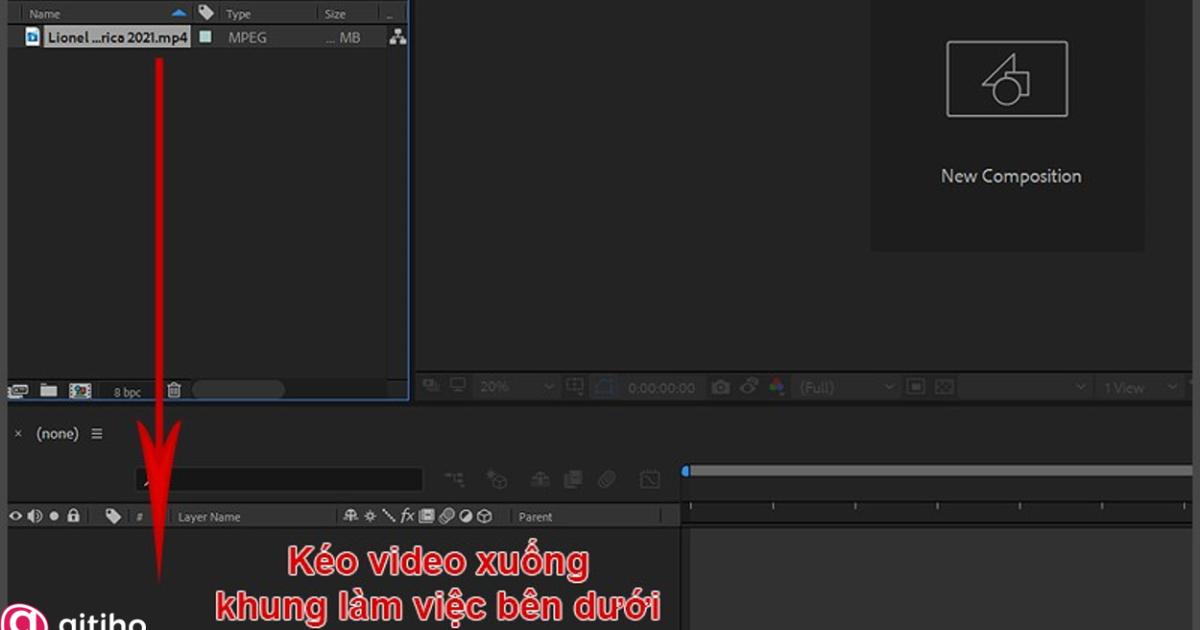 Cách cắt video trong After Effect (2)