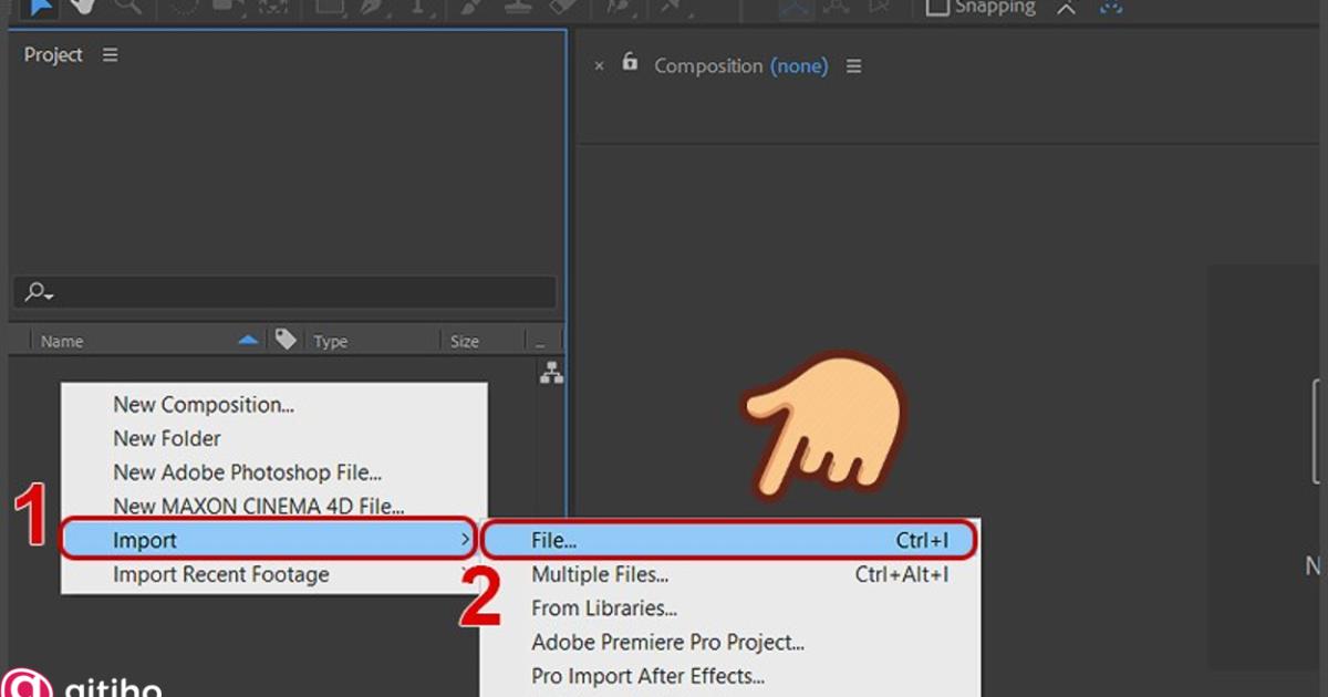 Cách ghép hoặc nối video trong After Effect (1)