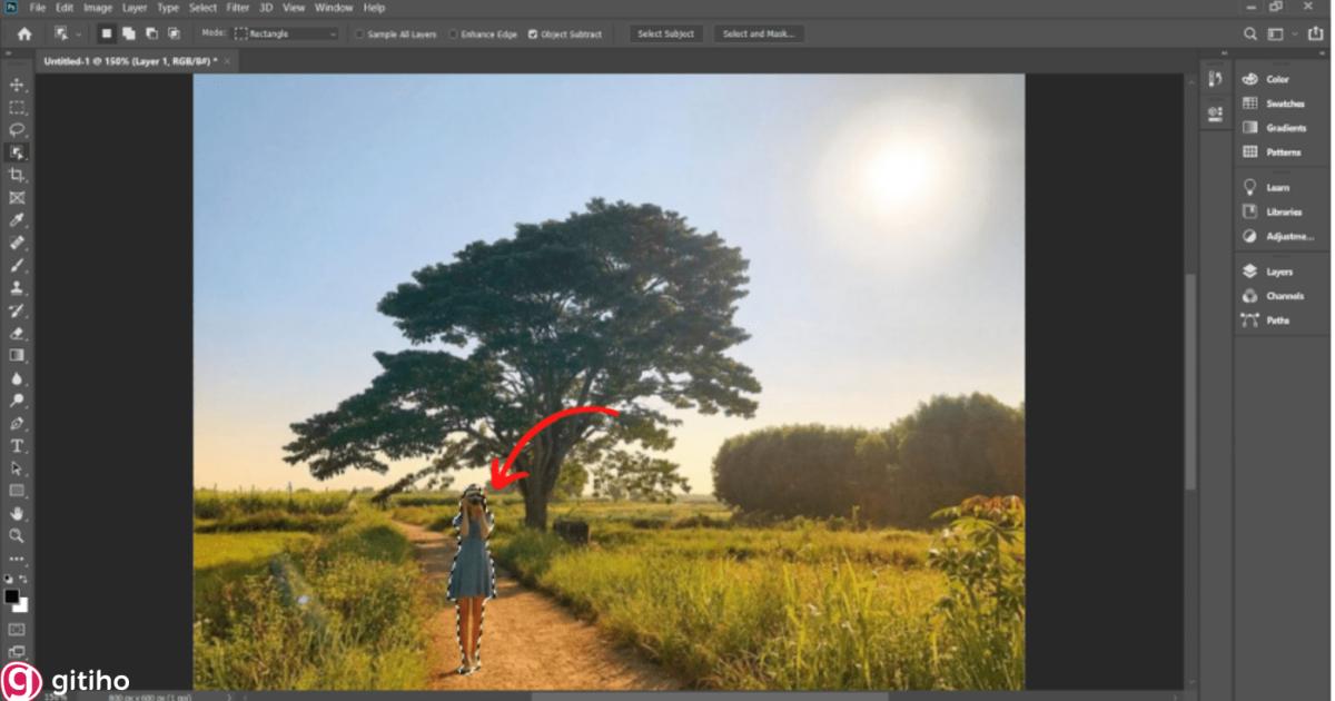 Cách xóa vật thể trong Photoshop với công cụ Content – Aware Fill (1)