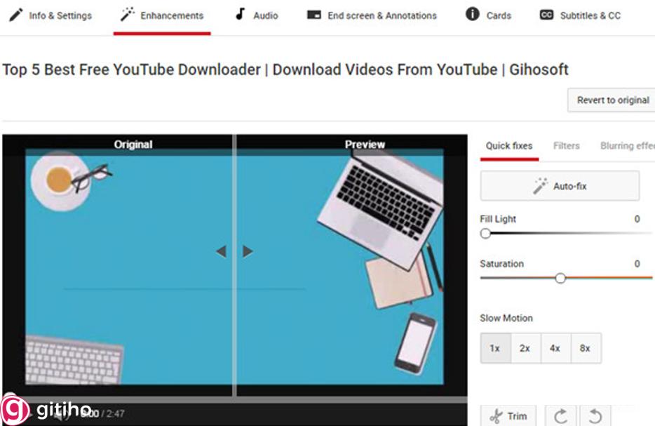 Trang Web YouTube Video Editor