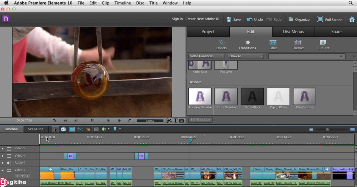 Phần mềm Adobe Premiere Elements