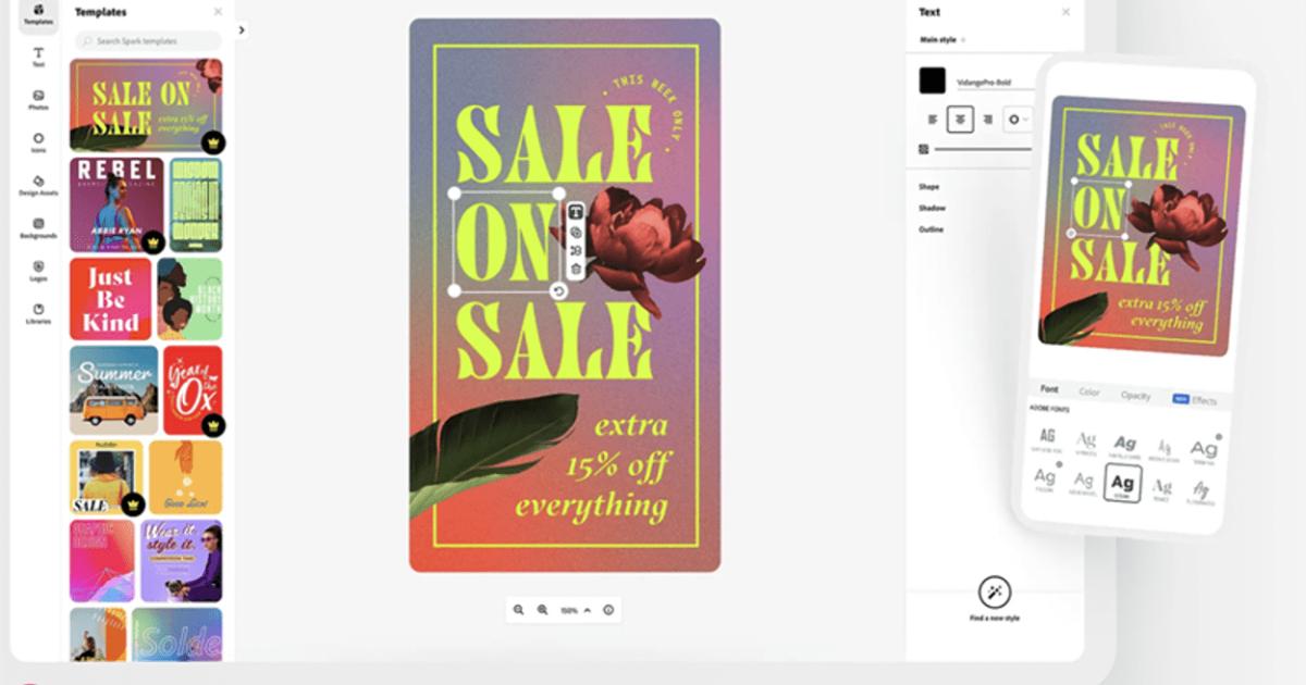 Phần mềm Adobe Spark