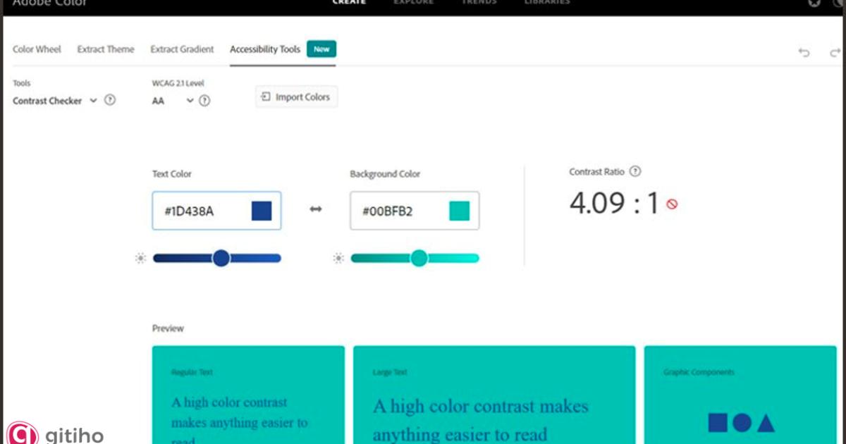 Trang web Adobe Color