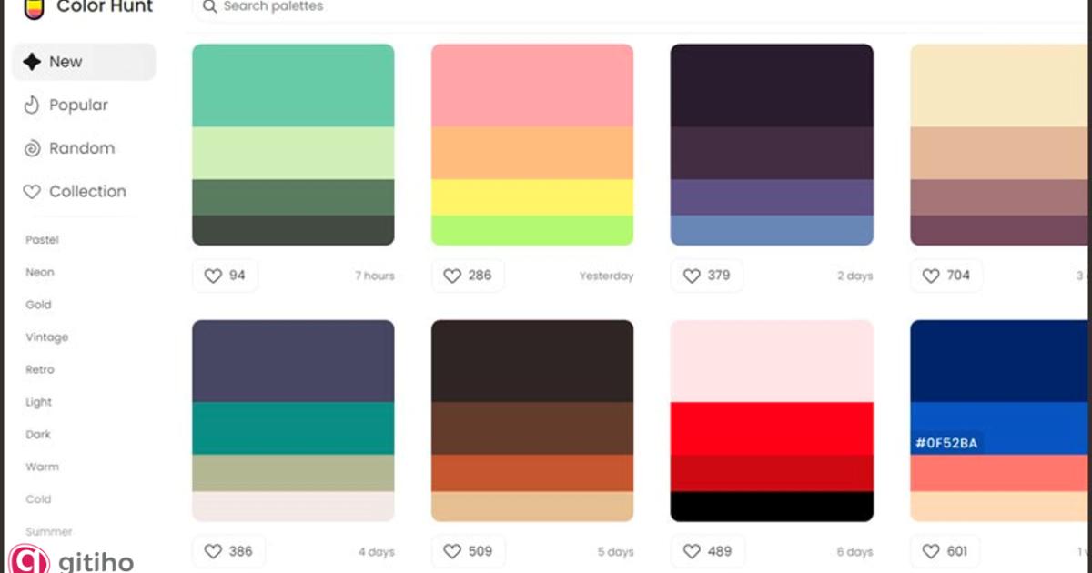 Trang web Color Hunt