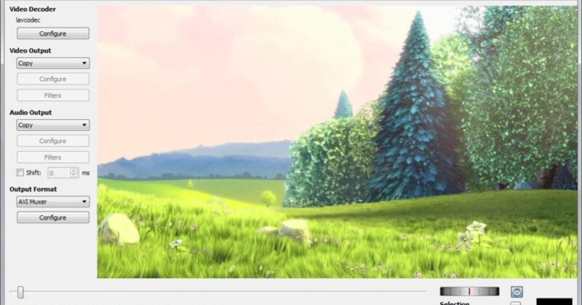 Ứng dụng Avidemux (macOS và Windows)