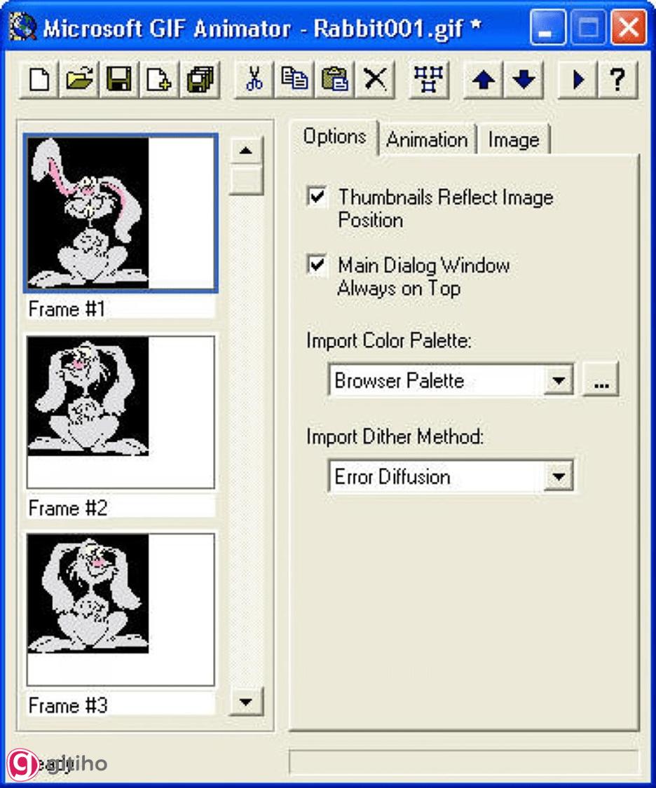 Phần mềm Microsoft GIF Animator - Phần mềm tạo Gif nhiều người sử dụng