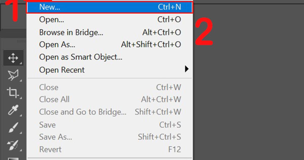 Cách tạo chữ 3D trong Photoshop - Tạo file mới (1)