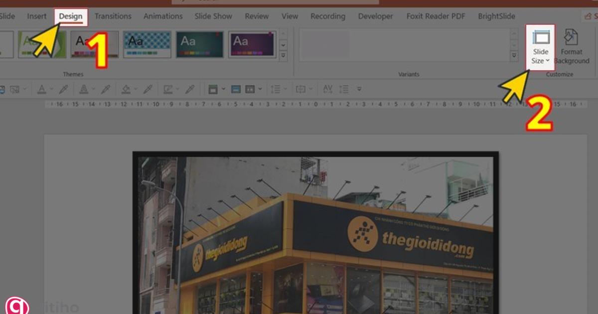Chỉnh kích thước của PowerPoint (1)