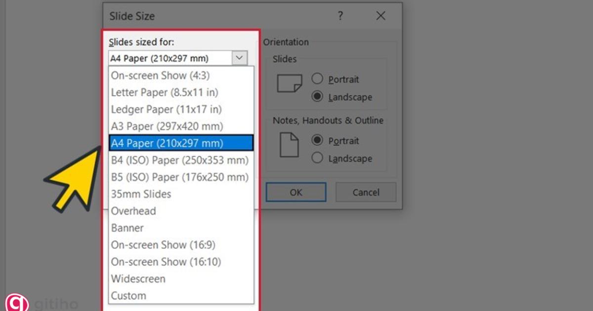 Chỉnh kích thước của PowerPoint (3)
