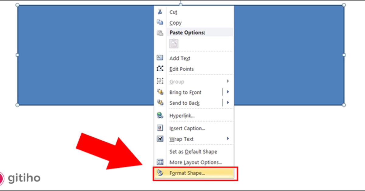 Tạo khung viền trong word 2007, 2010 bằng shape (2)