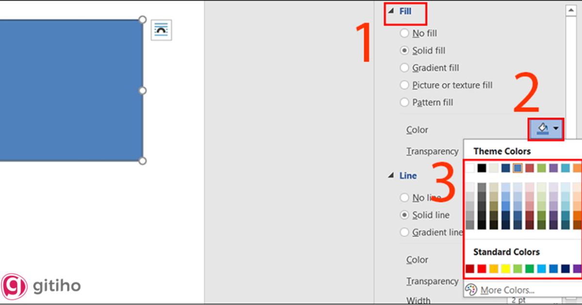 Tạo khung viền trong word 2016, 2013, 2019, 365 bằng shape (3)