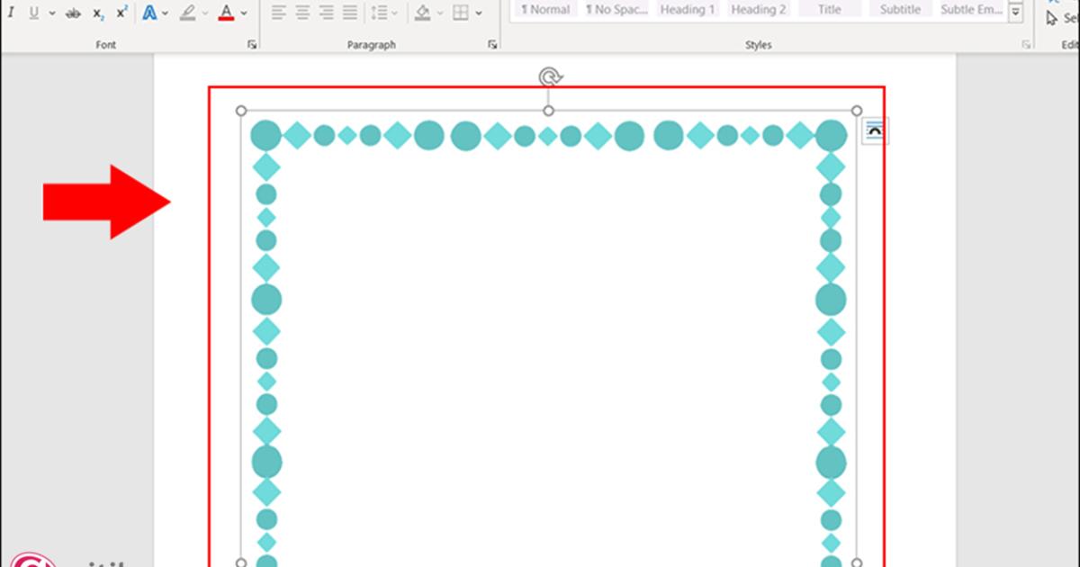 Tạo khung viền trong word bằng Online picture (4)