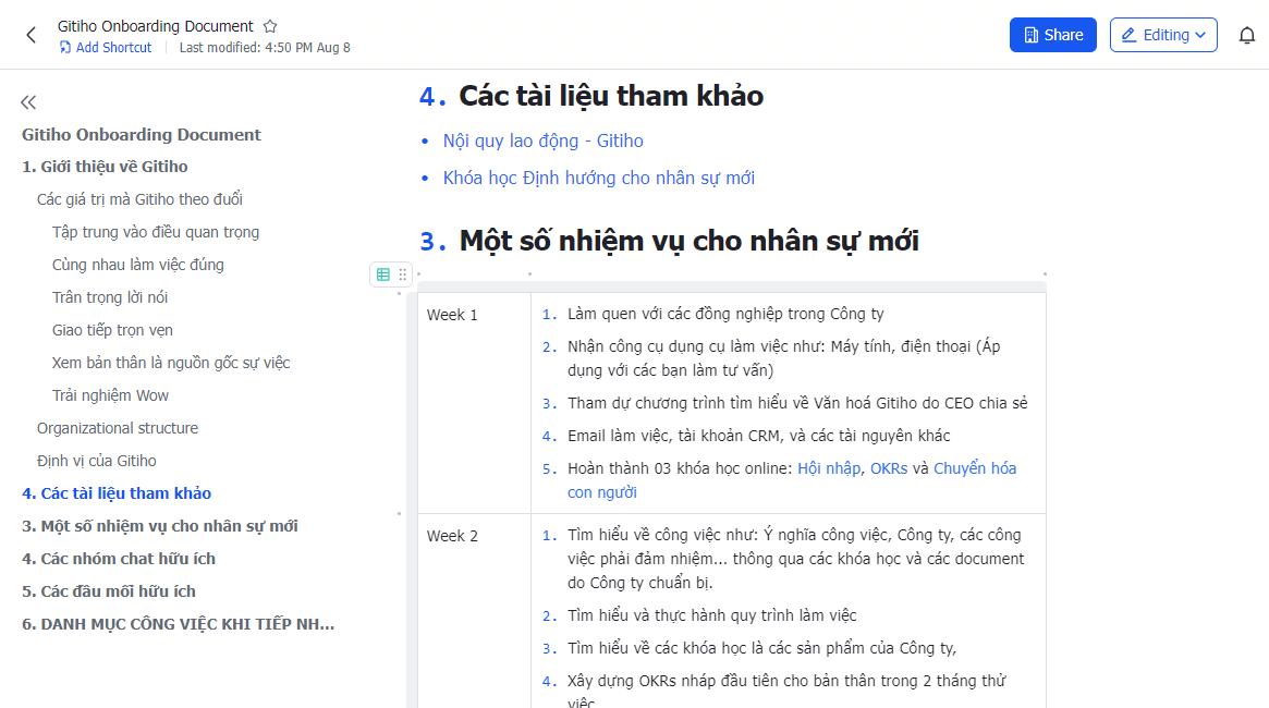 Có gì trong ngày làm việc đầu tiên của một nhân viên nhà Gitiho